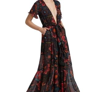 Farm Rio River Creatures Maxi Dress NWT